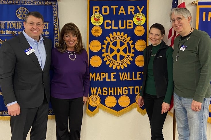 Louise and Amy with Maple Valley Rotary
